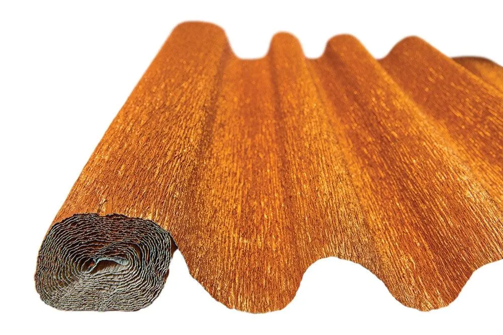 Heavy Duty Metallic Color Italian Crepe Paper Roll