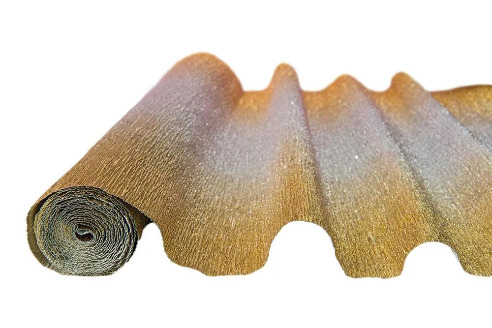 Heavy Duty Metallic Color Italian Crepe Paper Roll