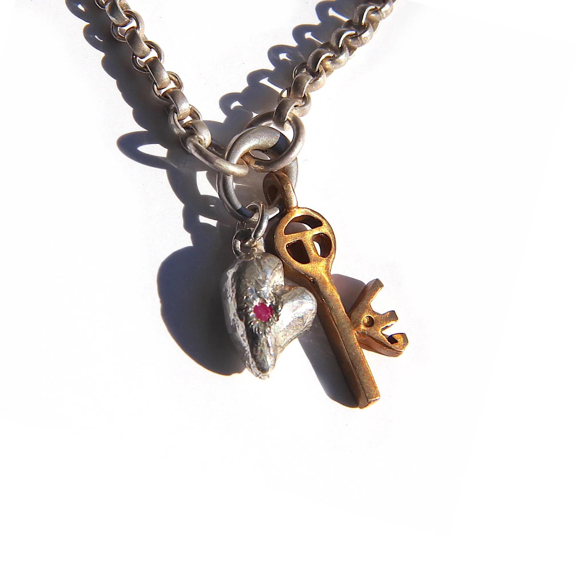 Heavy-weight rolo chain for charms