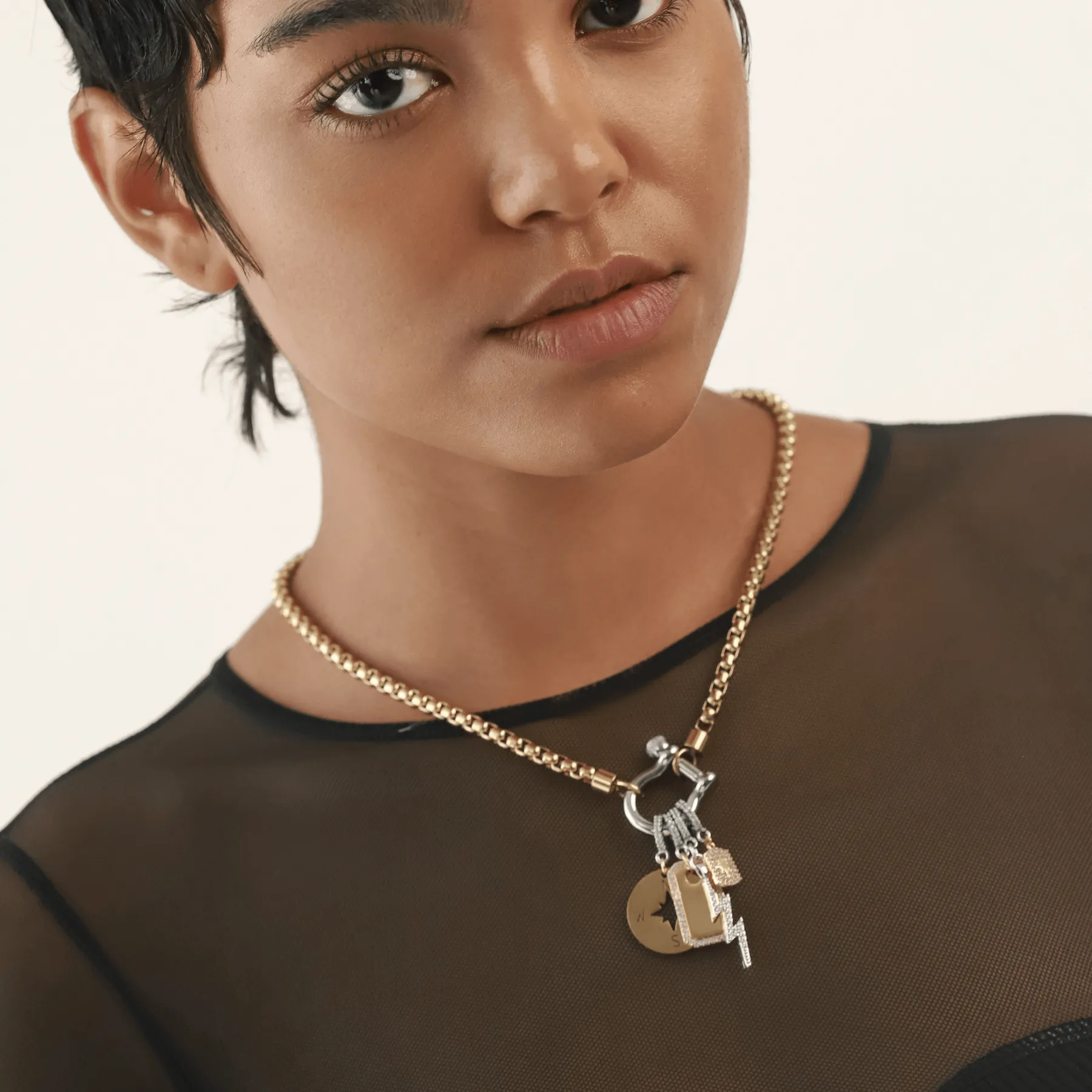 Herradura Clip on charms necklace