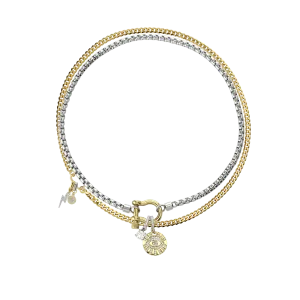 HERRADURA CLIP ON EVIL EYE NECKLACE SET