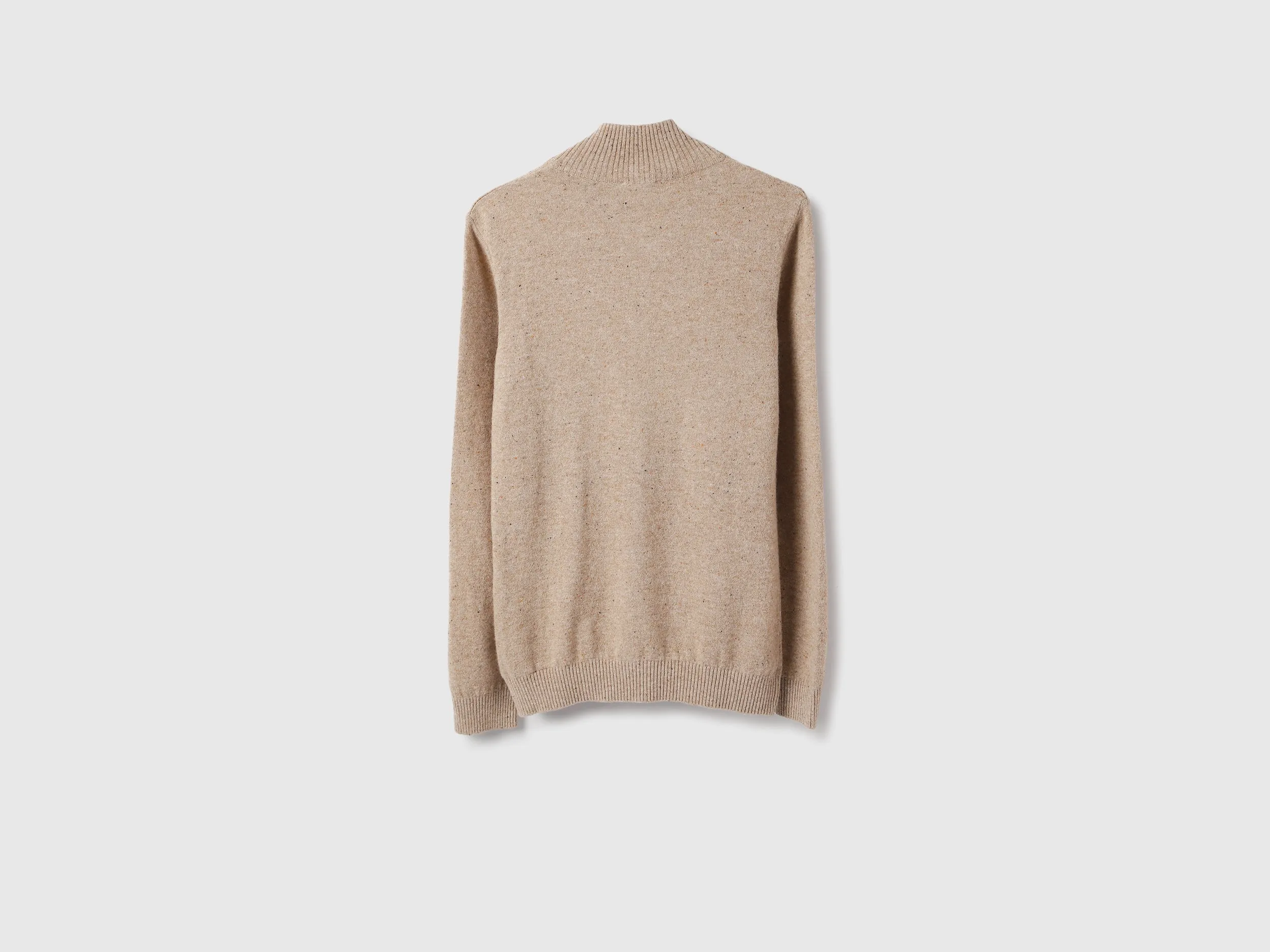 High Neck Solid Cardigan Sweater