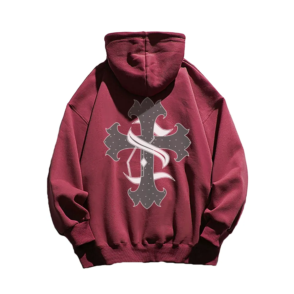 High Street Cross Cotton Hoodie