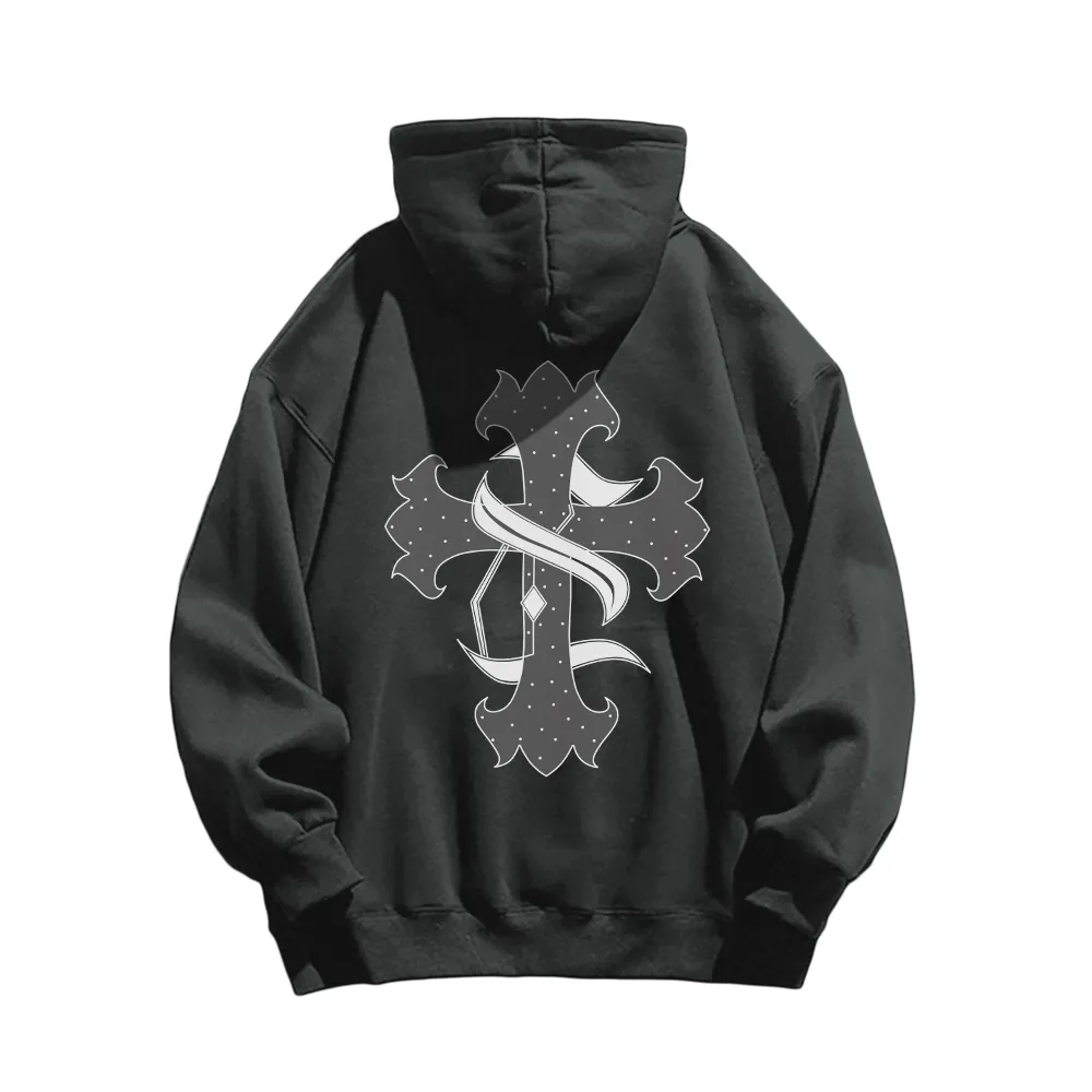 High Street Cross Cotton Hoodie