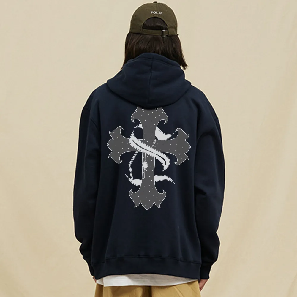 High Street Cross Cotton Hoodie