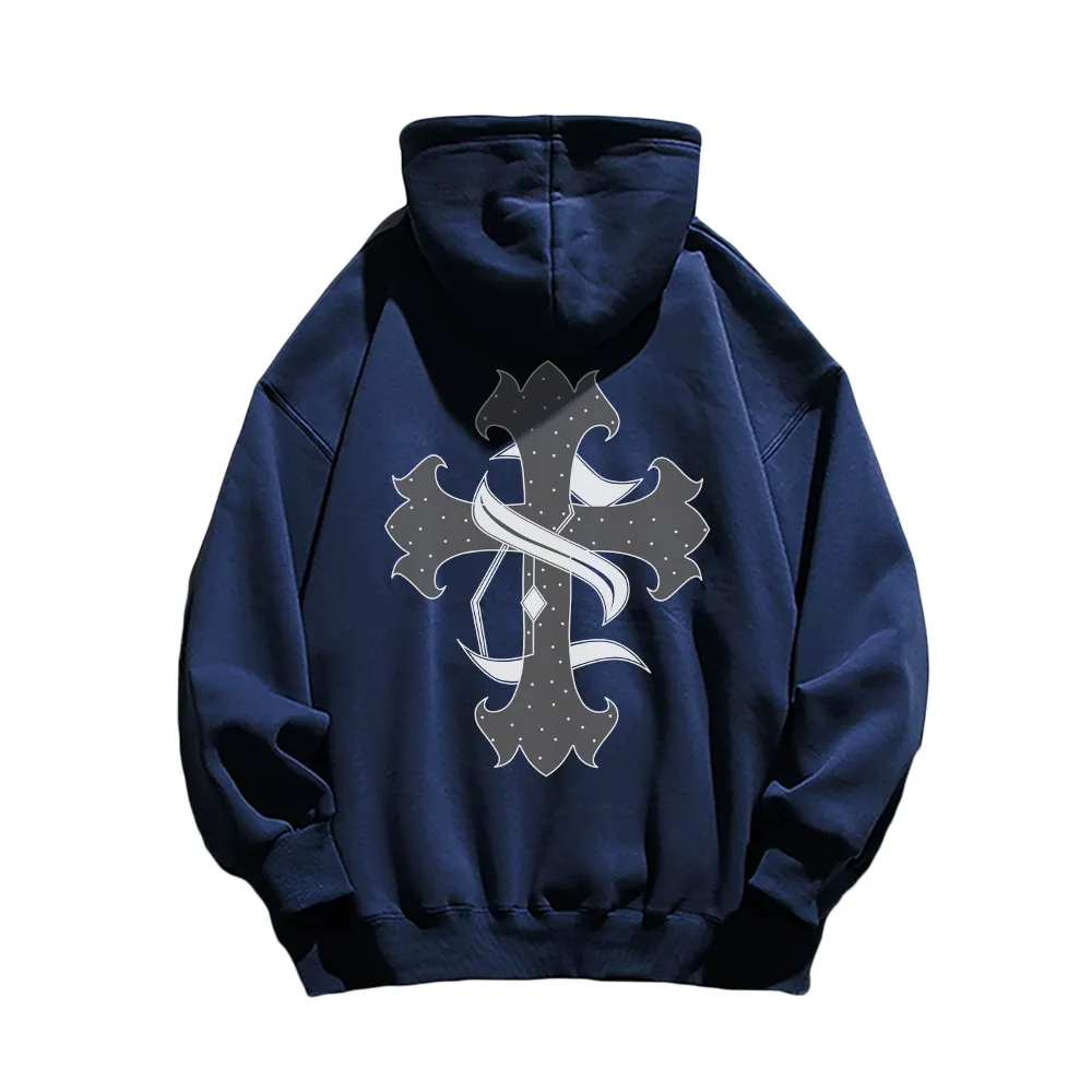 High Street Cross Cotton Hoodie