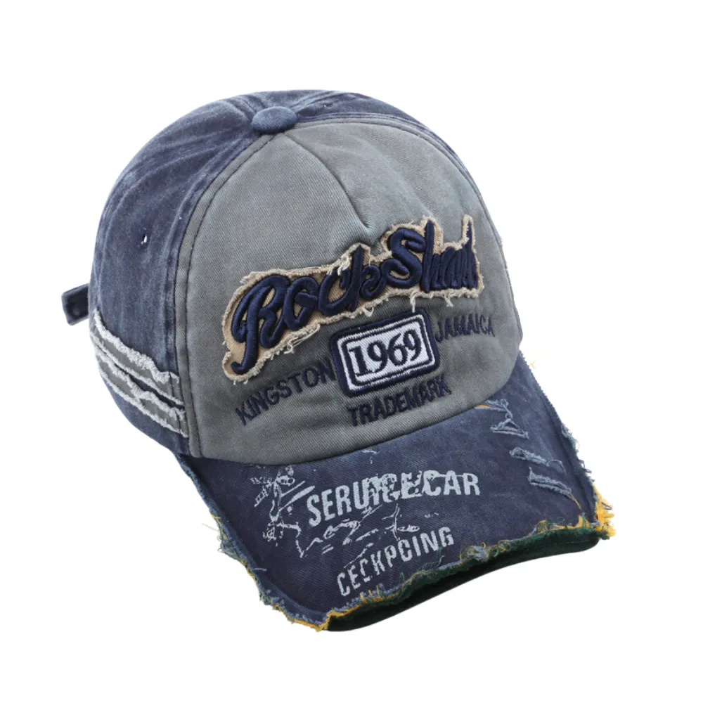 High Street Distressed Embroidered Hat
