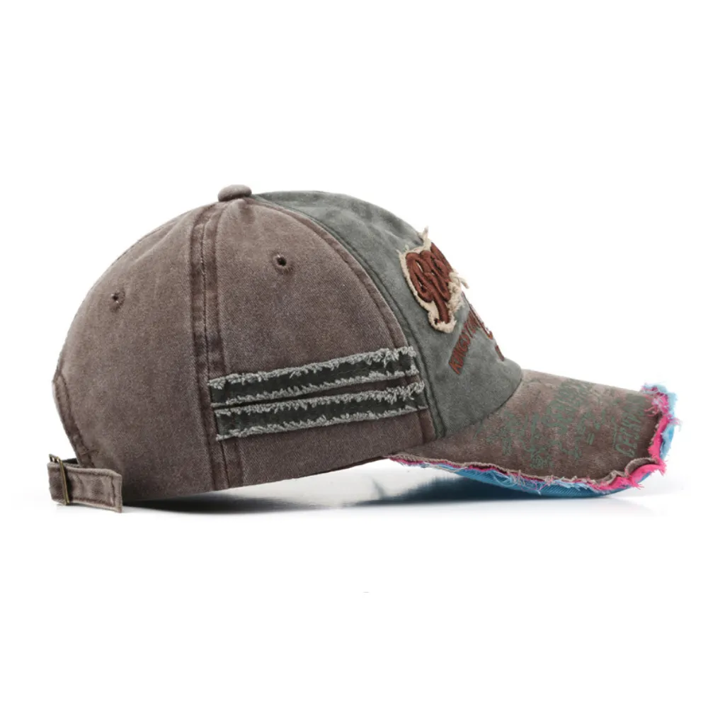 High Street Distressed Embroidered Hat