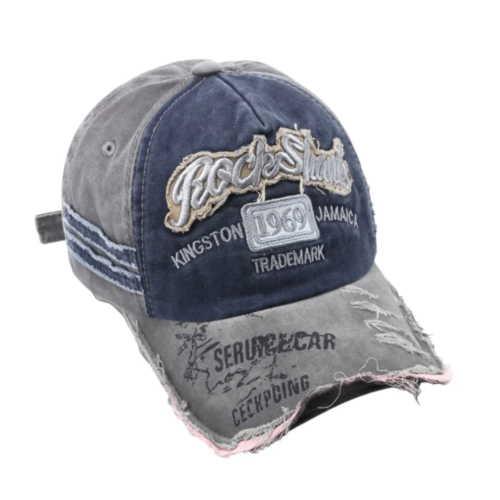 High Street Distressed Embroidered Hat