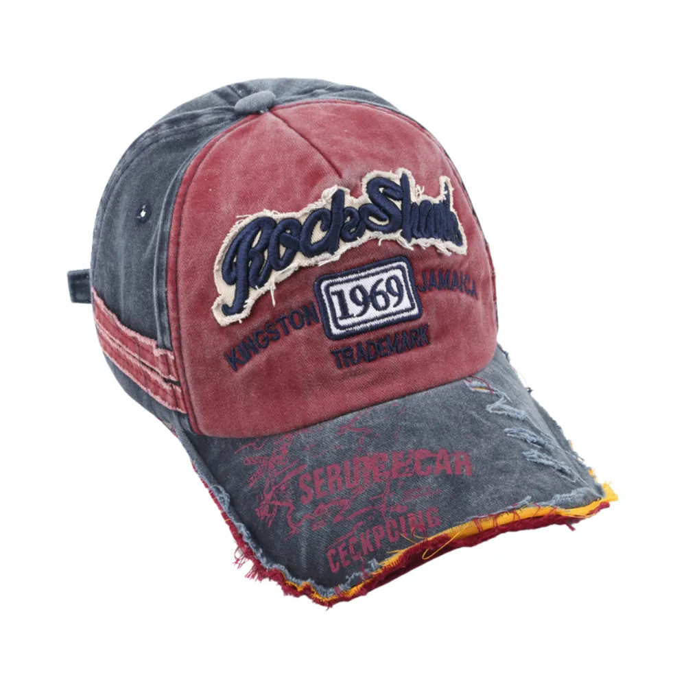 High Street Distressed Embroidered Hat