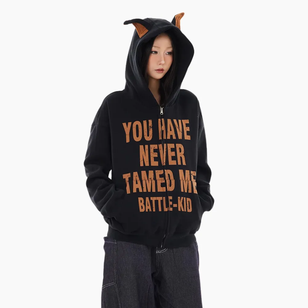 High Street Doberman Ears Hoodie