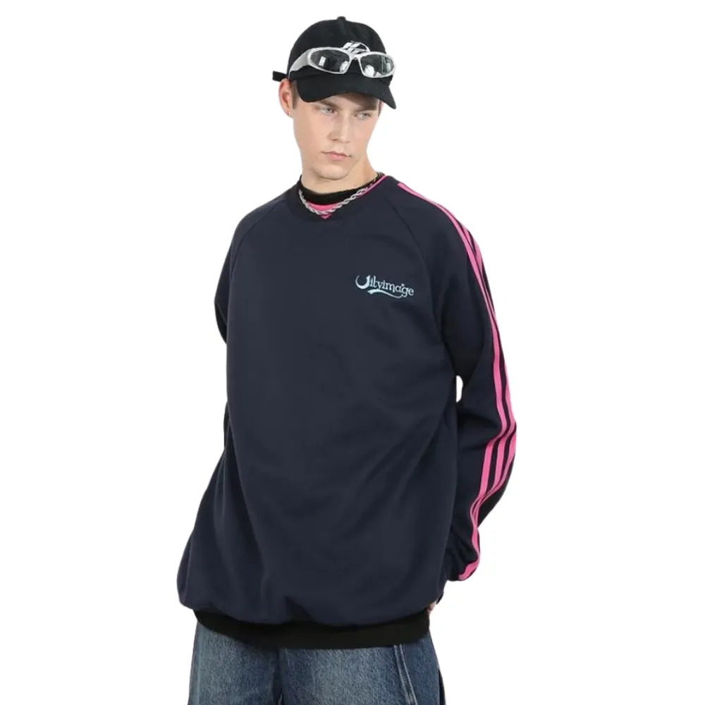 High Street Embroidered Raglan Sweatshirt