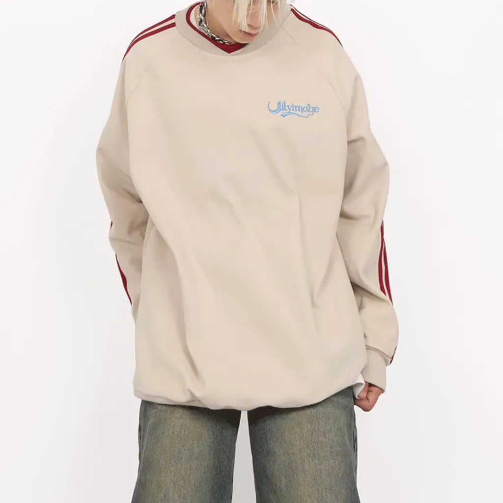 High Street Embroidered Raglan Sweatshirt