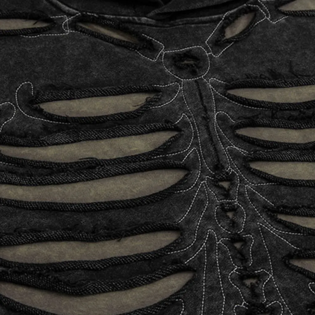 High Street Skeleton Washed Hoodie
