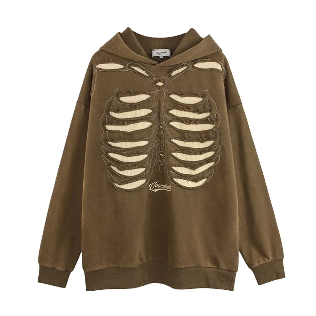 High Street Skeleton Washed Hoodie