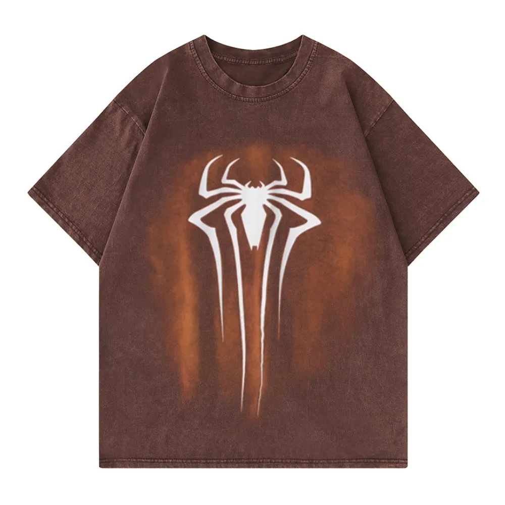 High Street Spider Lettering Washed T-shirt