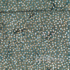 Hoffman Fabrics Precious Metals Grey Gold Metallic Batik Fabric P2061-622G-Cool-Grey-Gold