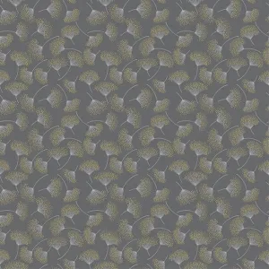 Hoffman Fabrics Sparkle and Fade Dandelion Cotton Fabric Q4467-55M-Charcoal-Metallic
