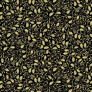 Holiday Wishes Black/Gold - (1)