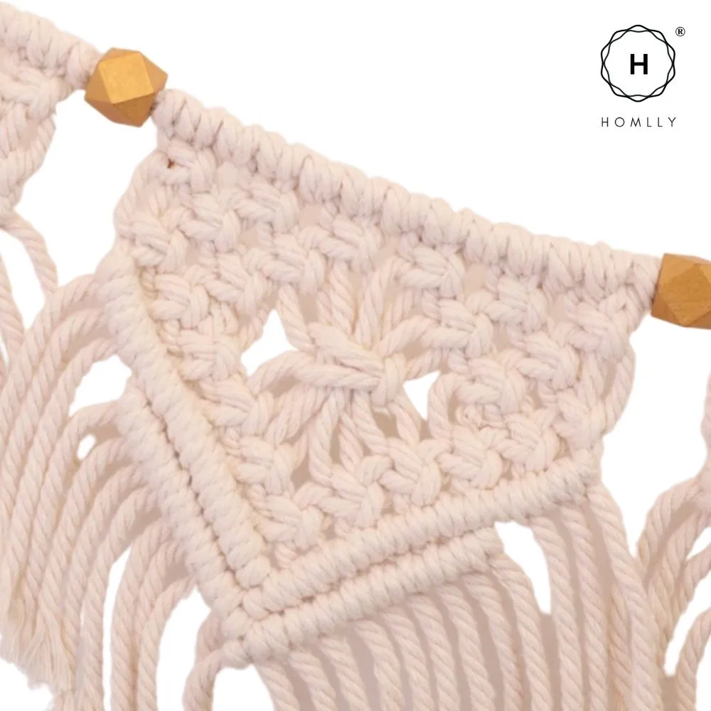 Homlly Macrame Woven Wall Hanging Boho Home Bohemian Geometric Art Decor