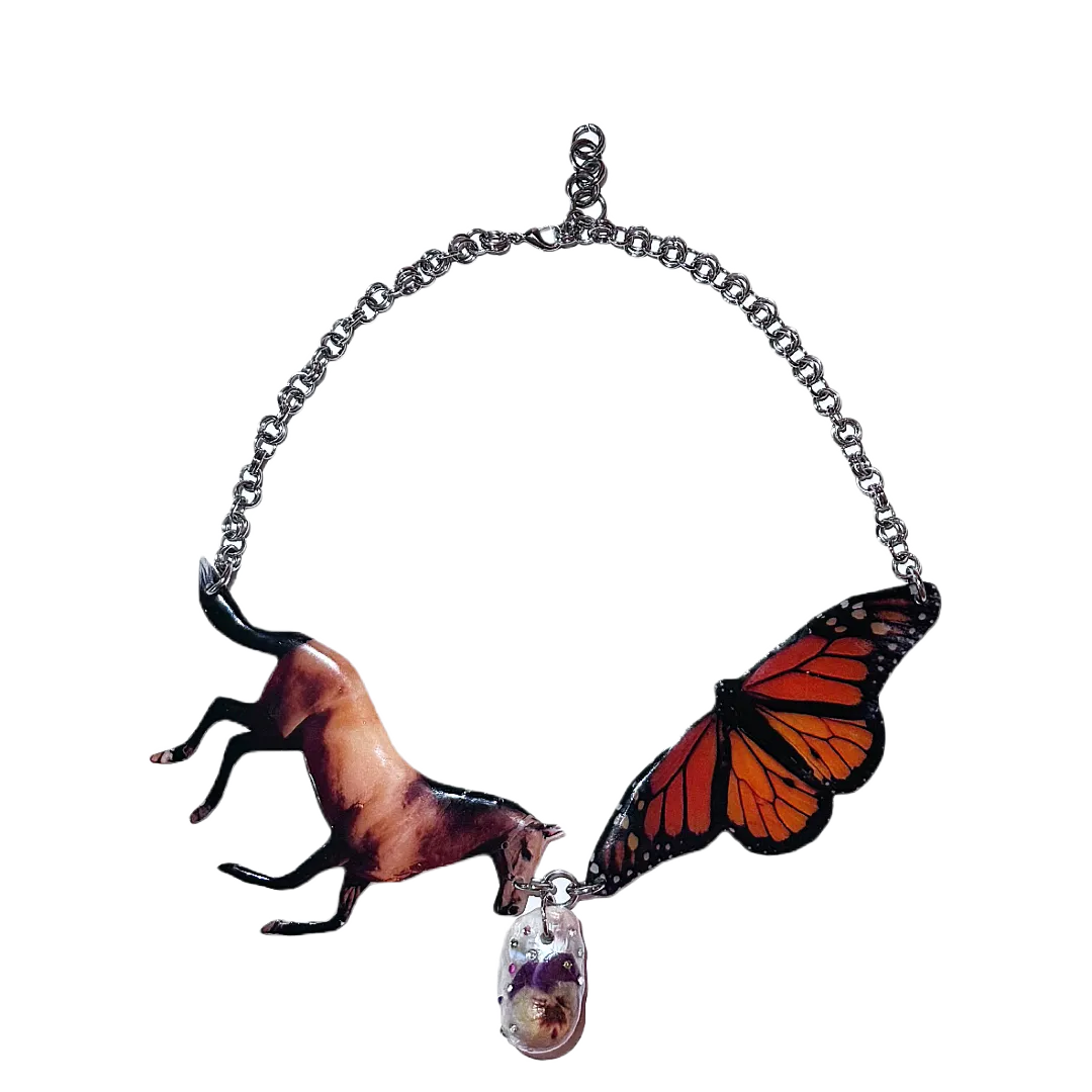 Horse Monarch Necklace