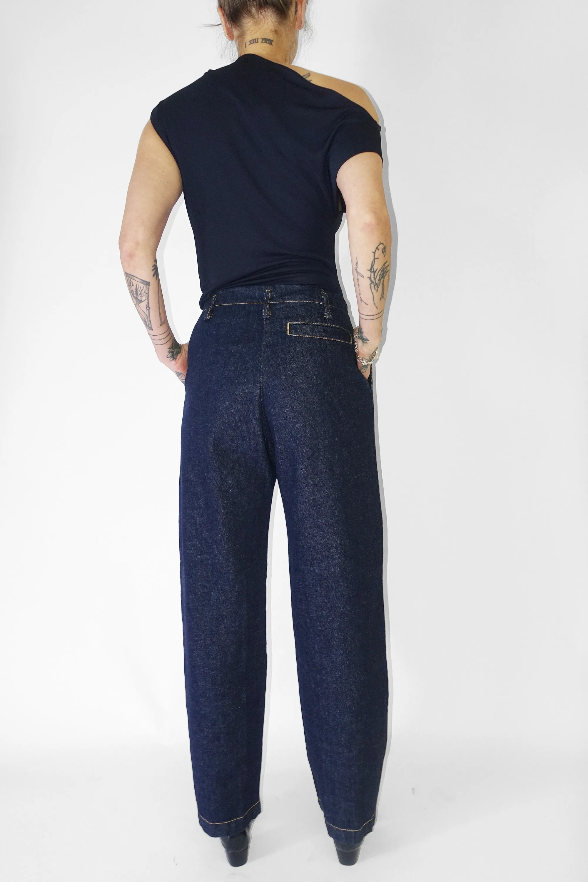 Hurst Pant in Raw Wash Mission Denim