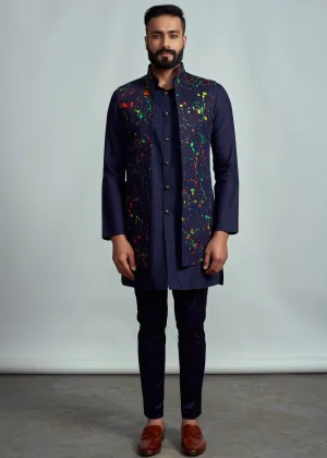 Indigo Neon Splash Bundi Set