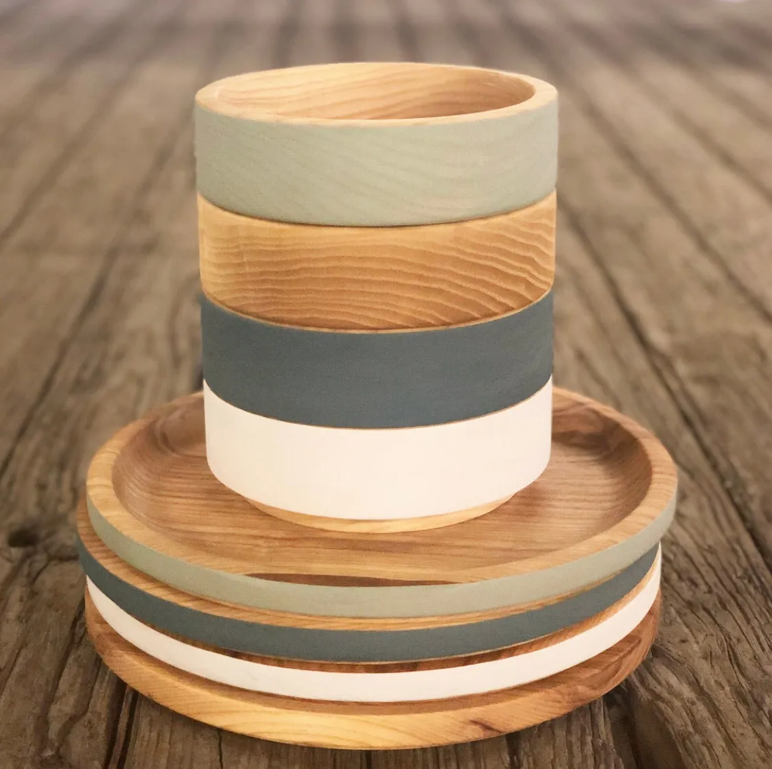 Individual wooden bowl (Ash Natural)