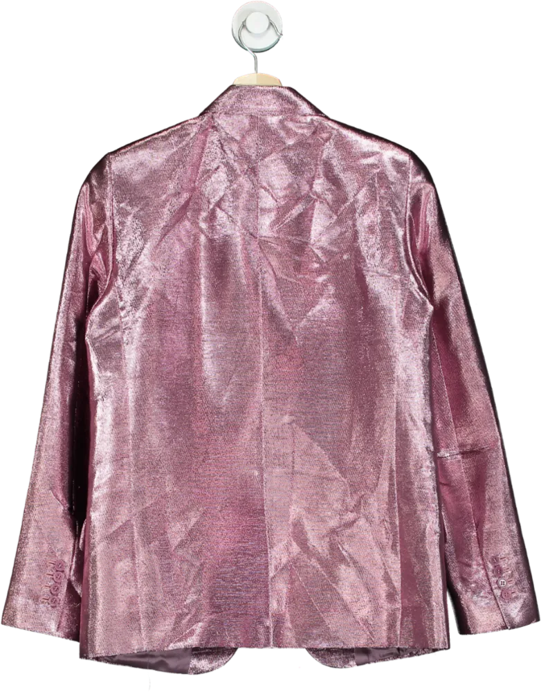 INDRESS Pink Metallic Blazer UK 6