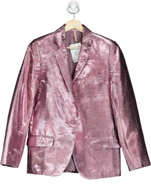 INDRESS Pink Metallic Blazer UK 6