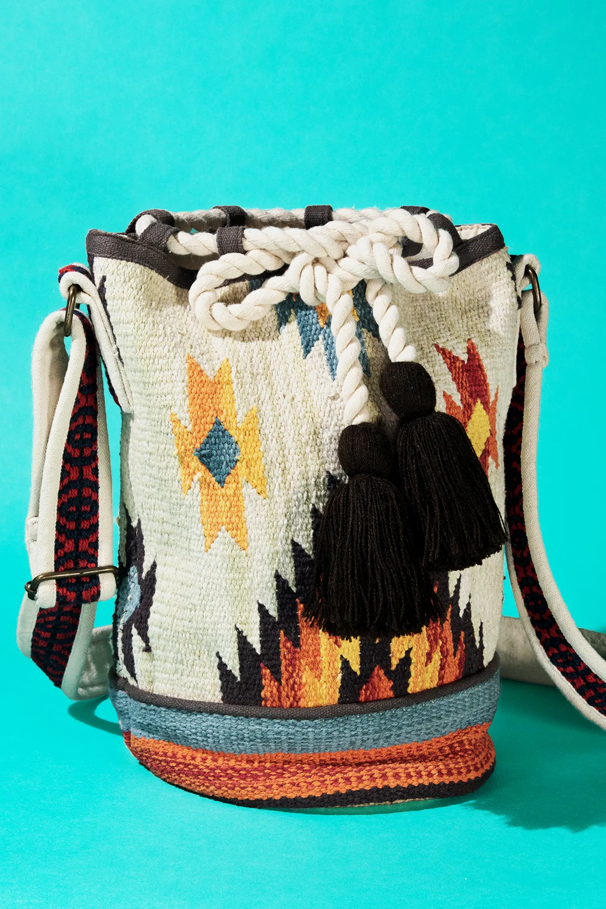 Ivory Tassel  Crossbody