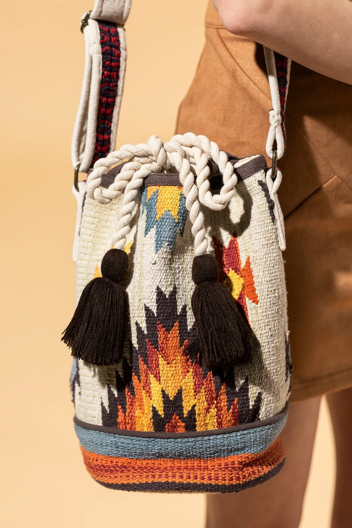Ivory Tassel  Crossbody
