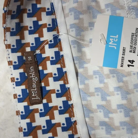 J. McLaughlin Houndstooth Mayer Skirt