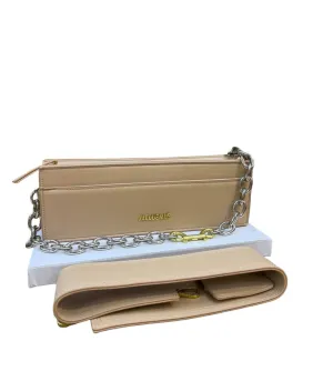 Jacquemus Beige Slim Chain Bag 🤍✨ – Minimal French Elegance