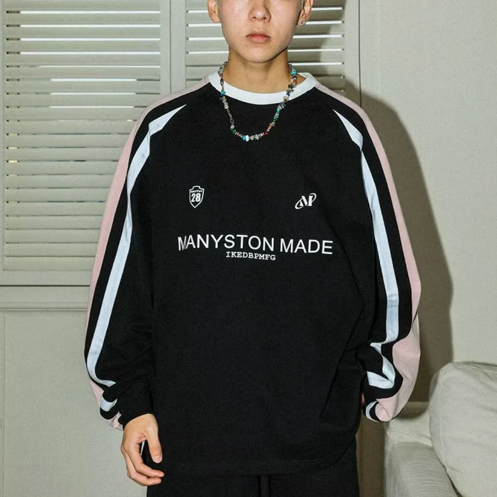 Japanese Contrasting Ribbon Sweatshirt