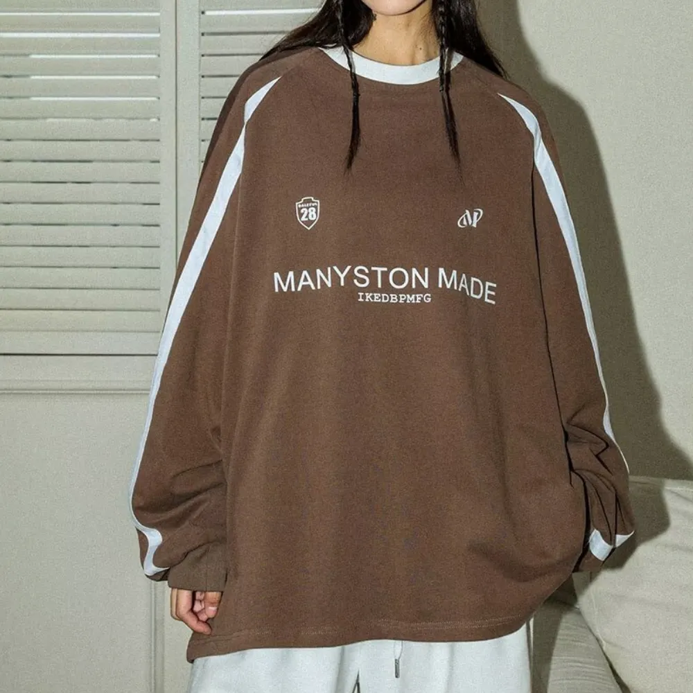 Japanese Contrasting Ribbon Sweatshirt