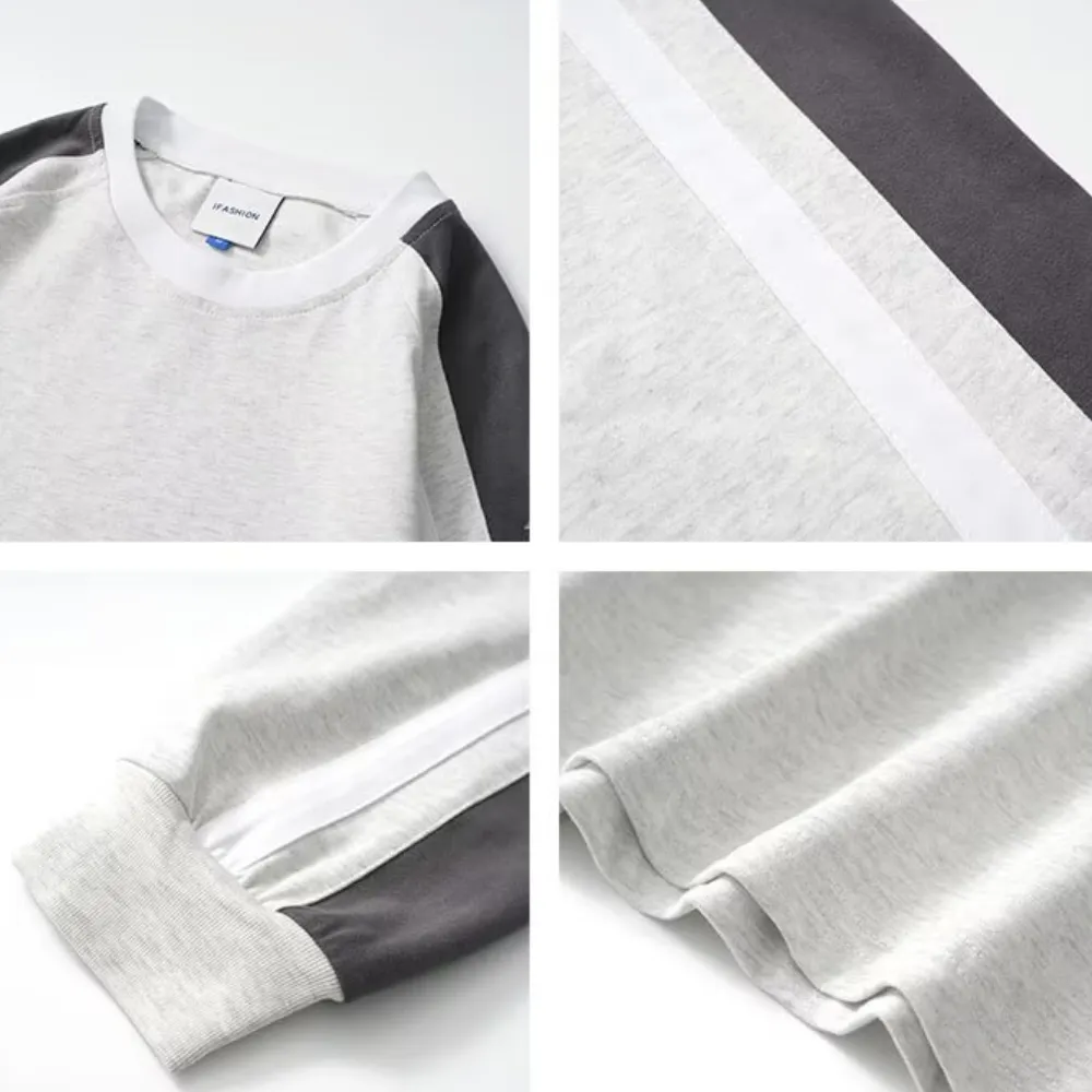 Japanese Contrasting Ribbon Sweatshirt