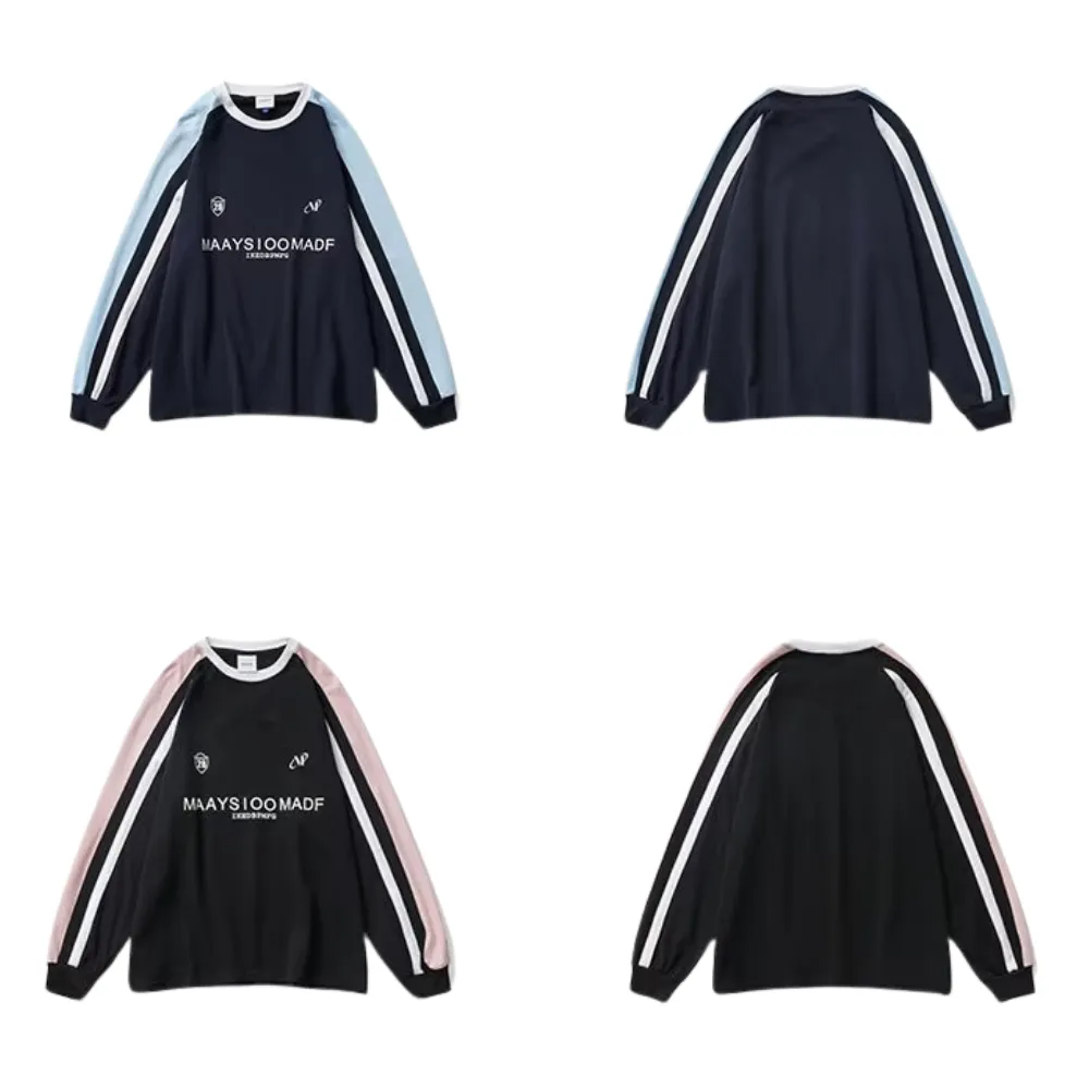 Japanese Contrasting Ribbon Sweatshirt