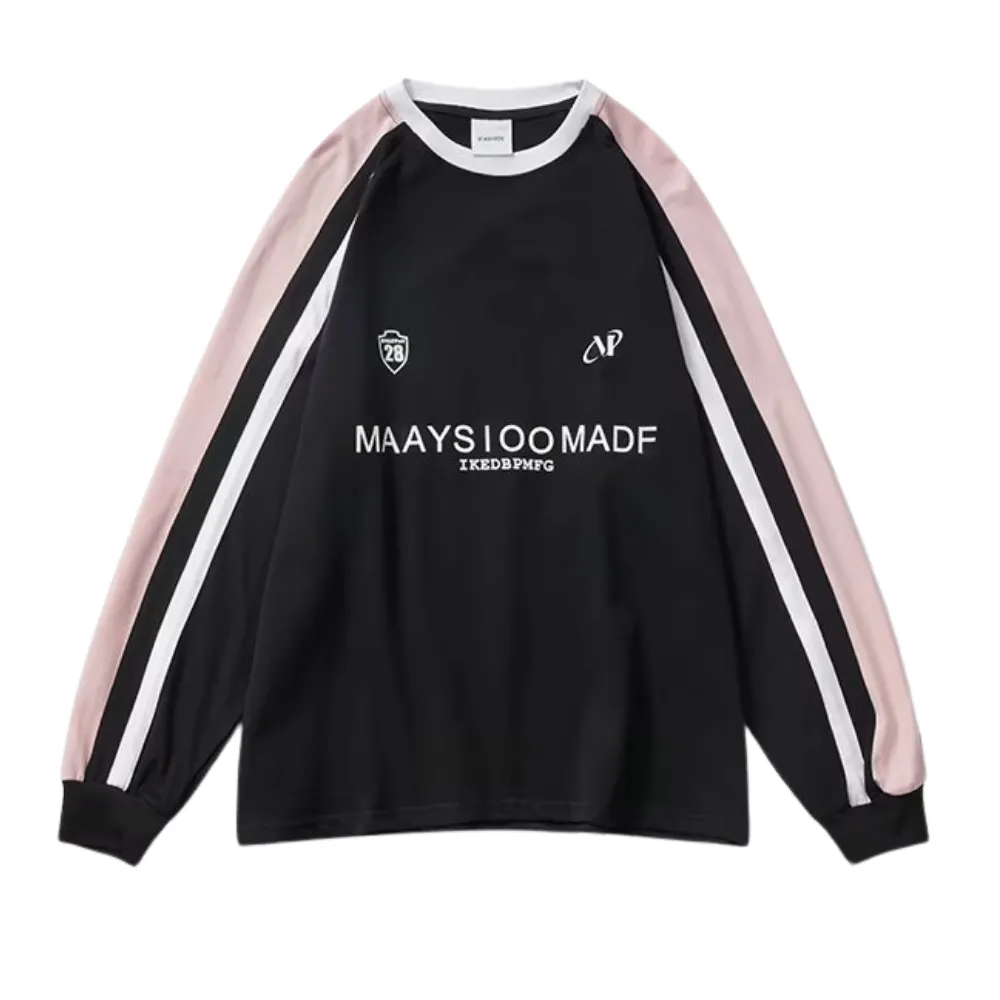Japanese Contrasting Ribbon Sweatshirt