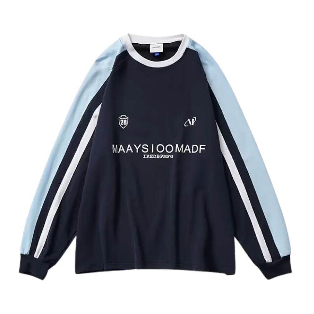 Japanese Contrasting Ribbon Sweatshirt