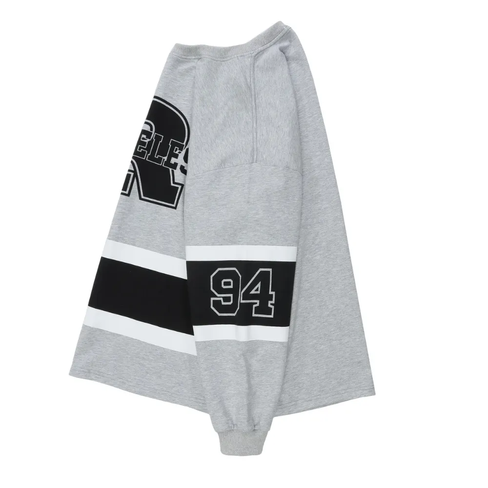 Japanese Street Letter R Splicing Sweatshirt
