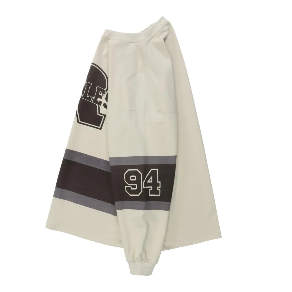 Japanese Street Letter R Splicing Sweatshirt