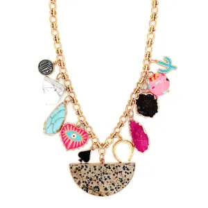 Jenny Statement Charm Necklace