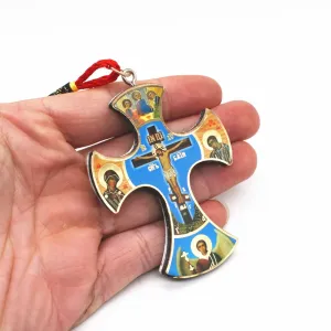 Jesus Cross Orthodox Wood Christ Catholic Church Utensils Religious Prayer Crucifix Christmas Gift
