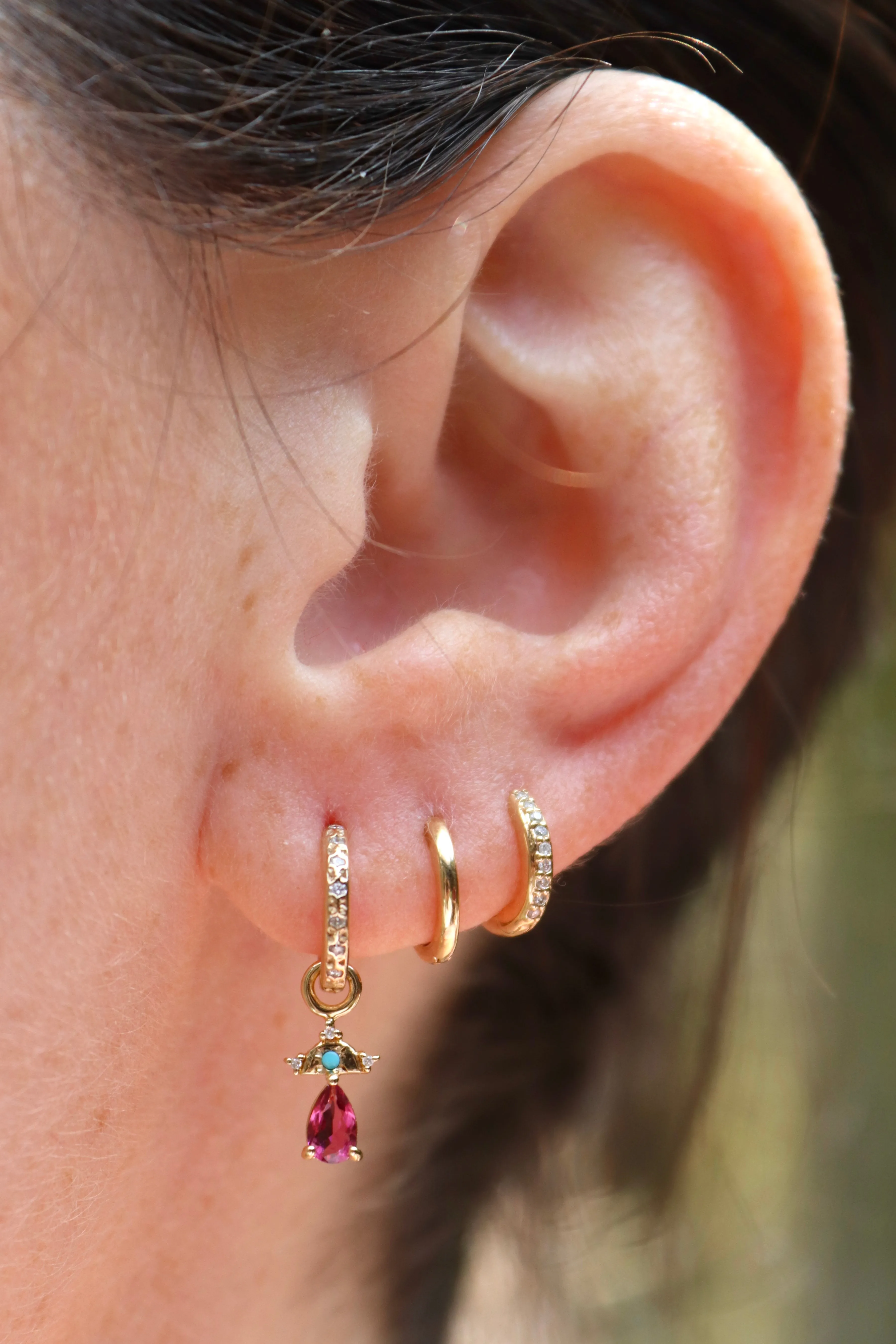 Jubilee Party Hat Charm In Pink Tourmaline