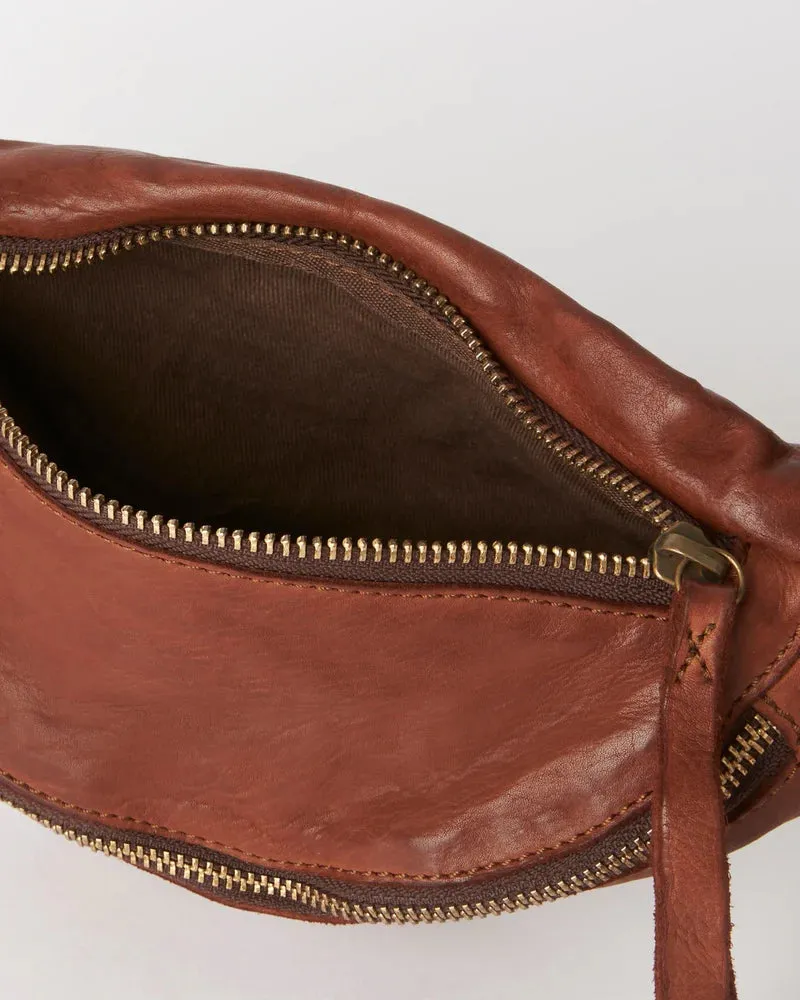 JUJU & CO Leather Bumbag - Cognac