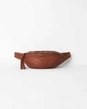 JUJU & CO Leather Bumbag - Cognac