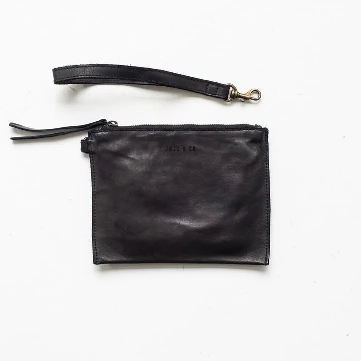 JUJU & CO  Small Flat Pouch - Black