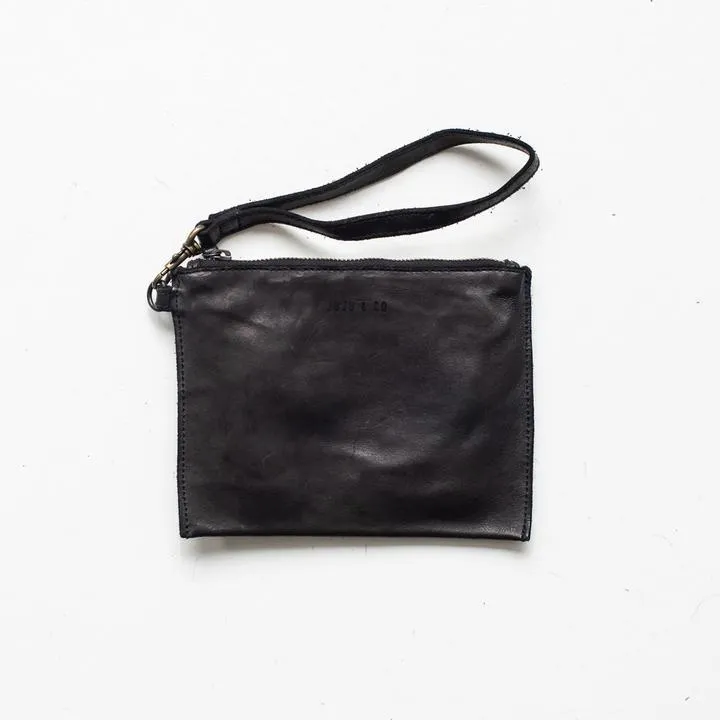 JUJU & CO  Small Flat Pouch - Black