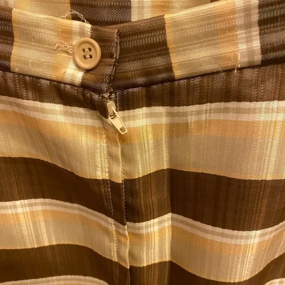 JUSTIN TAYLOR GOMD &amp; BROWN LONG SKIRT SIZE 16W